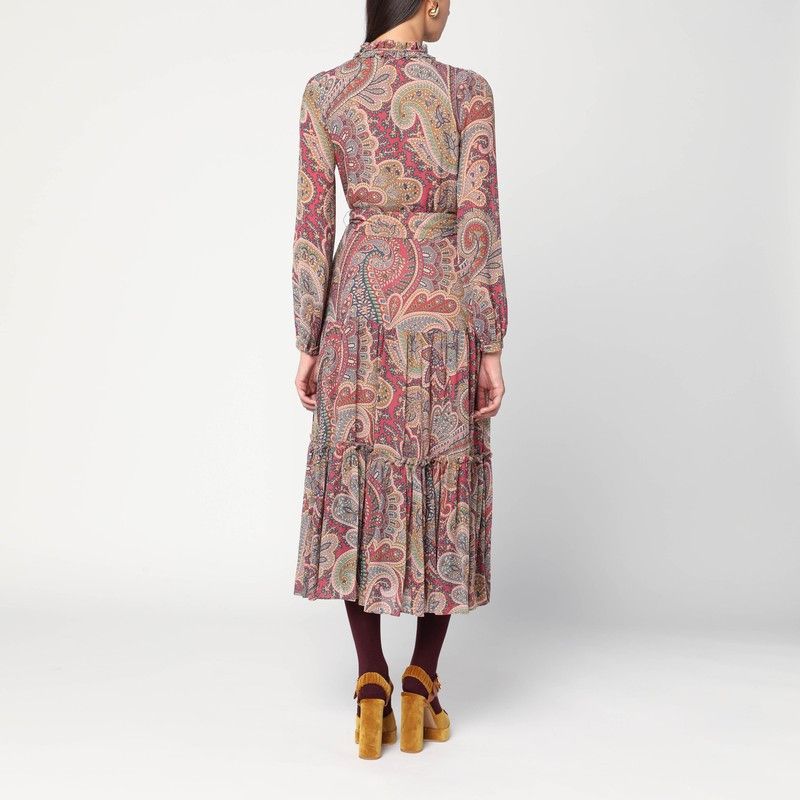 Etro Etro Long Dress With Paisley Print Size S / US 4 / IT 40 - 2 Thumbnail