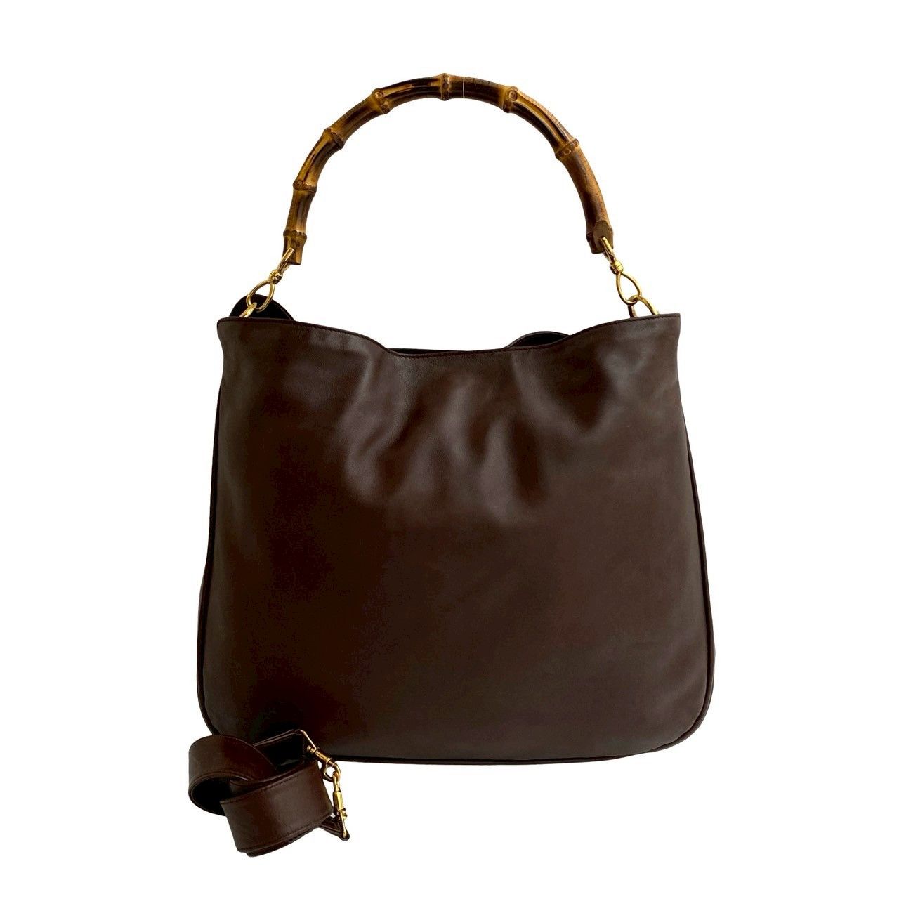 Gucci Gucci Gucci Bamboo Leather 2way Handbag Leather Shoulder Bag Size ONE SIZE - 2 Thumbnail