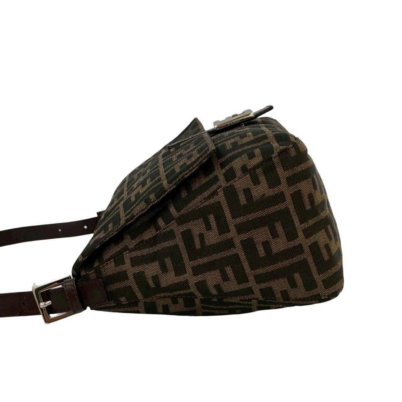 Fendi Fendi Fendi Mamma Baguette Canvas Leather Shoulder Bag Leather Shoulder Bag Size ONE SIZE - 6 Thumbnail