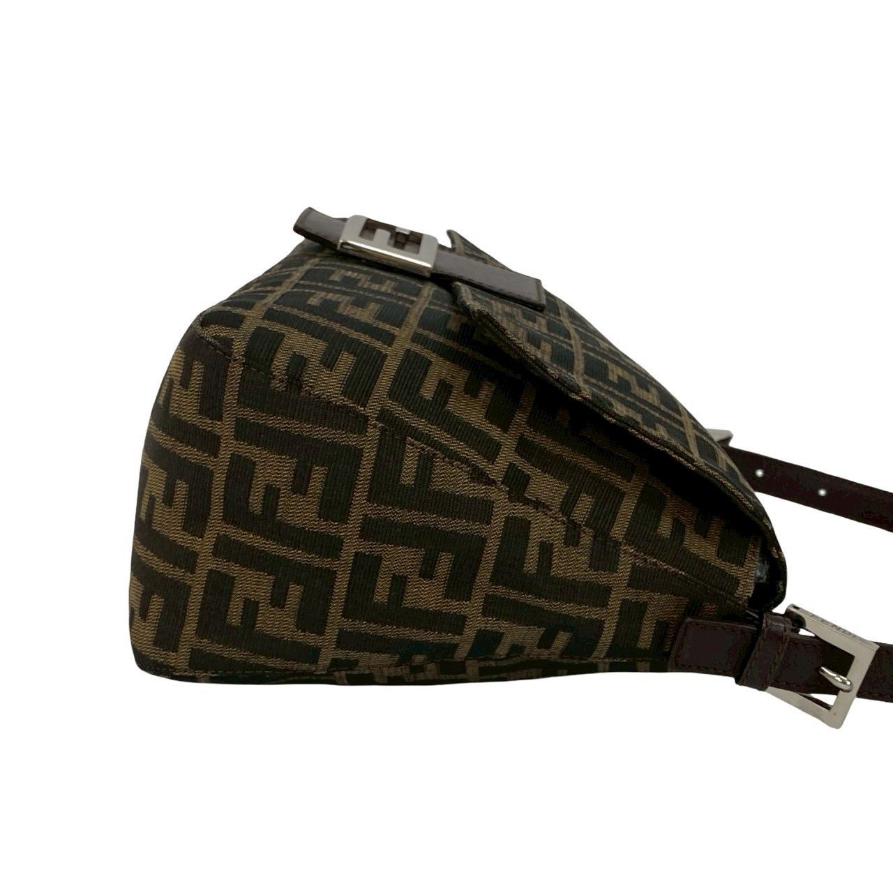 Fendi Fendi Fendi Mamma Baguette Canvas Leather Shoulder Bag Leather Shoulder Bag Size ONE SIZE - 7 Thumbnail