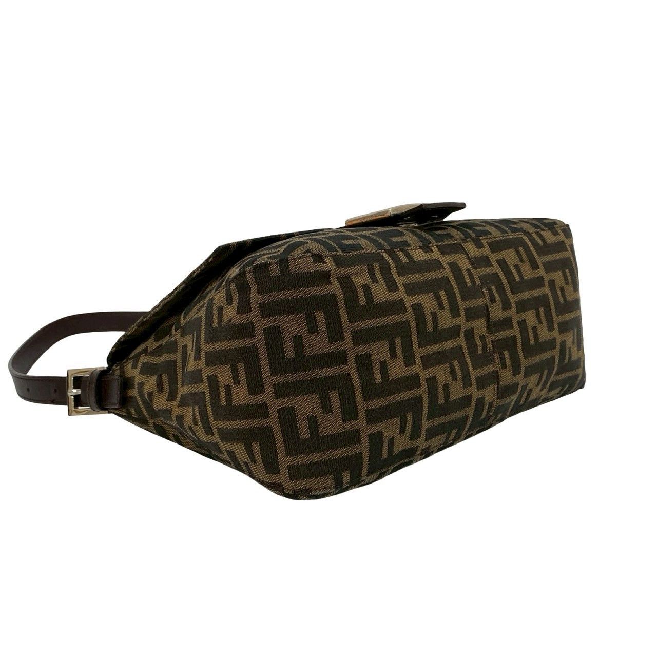 Fendi Fendi Fendi Mamma Baguette Canvas Leather Shoulder Bag Leather Shoulder Bag Size ONE SIZE - 8 Thumbnail