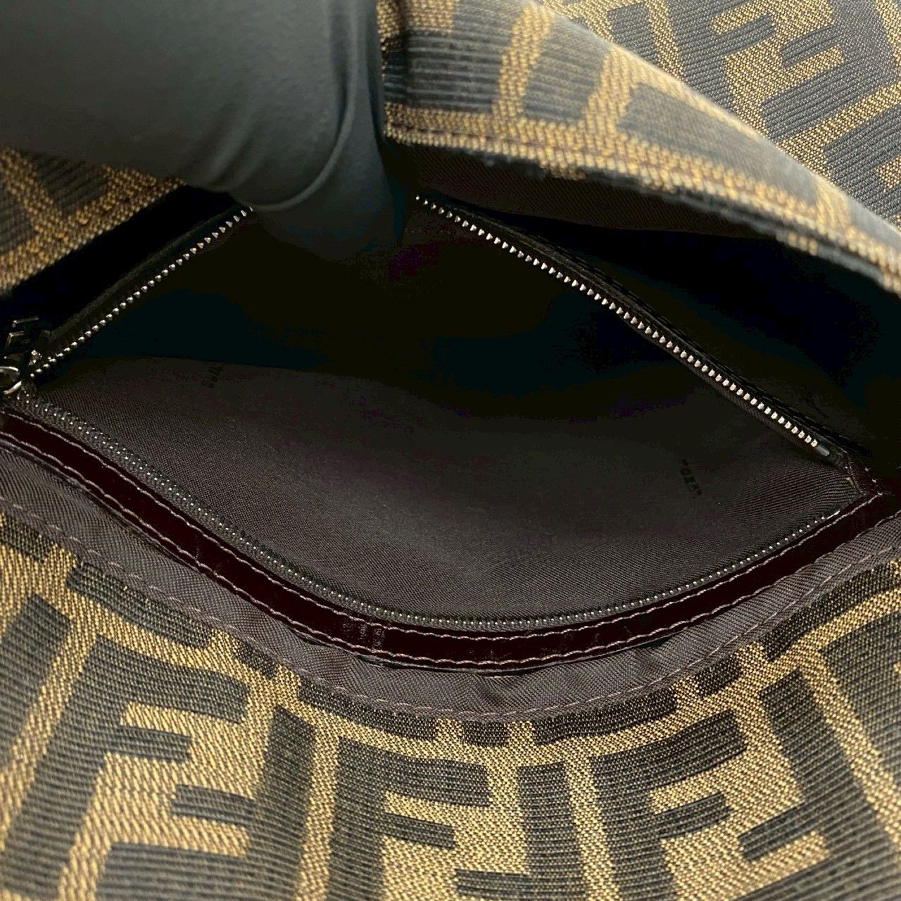 Fendi Fendi Fendi Mamma Baguette Canvas Leather Shoulder Bag Leather Shoulder Bag Size ONE SIZE - 11 Thumbnail
