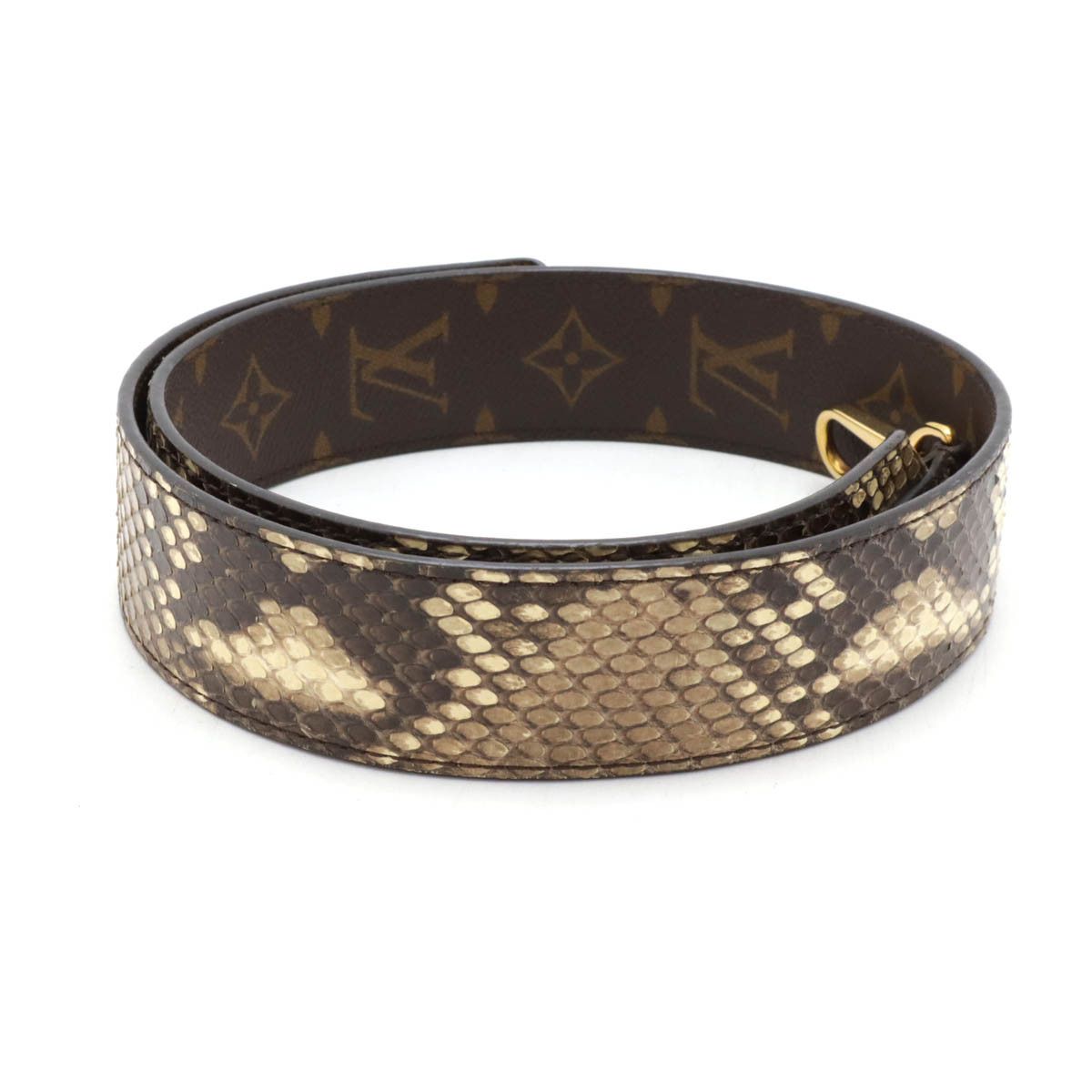 Louis Vuitton Louis Vuitton Louis Vuitton Monogram Python Shoulder Strap J02308 Canvas Other J02308 Size ONE SIZE - 2 Thumbnail