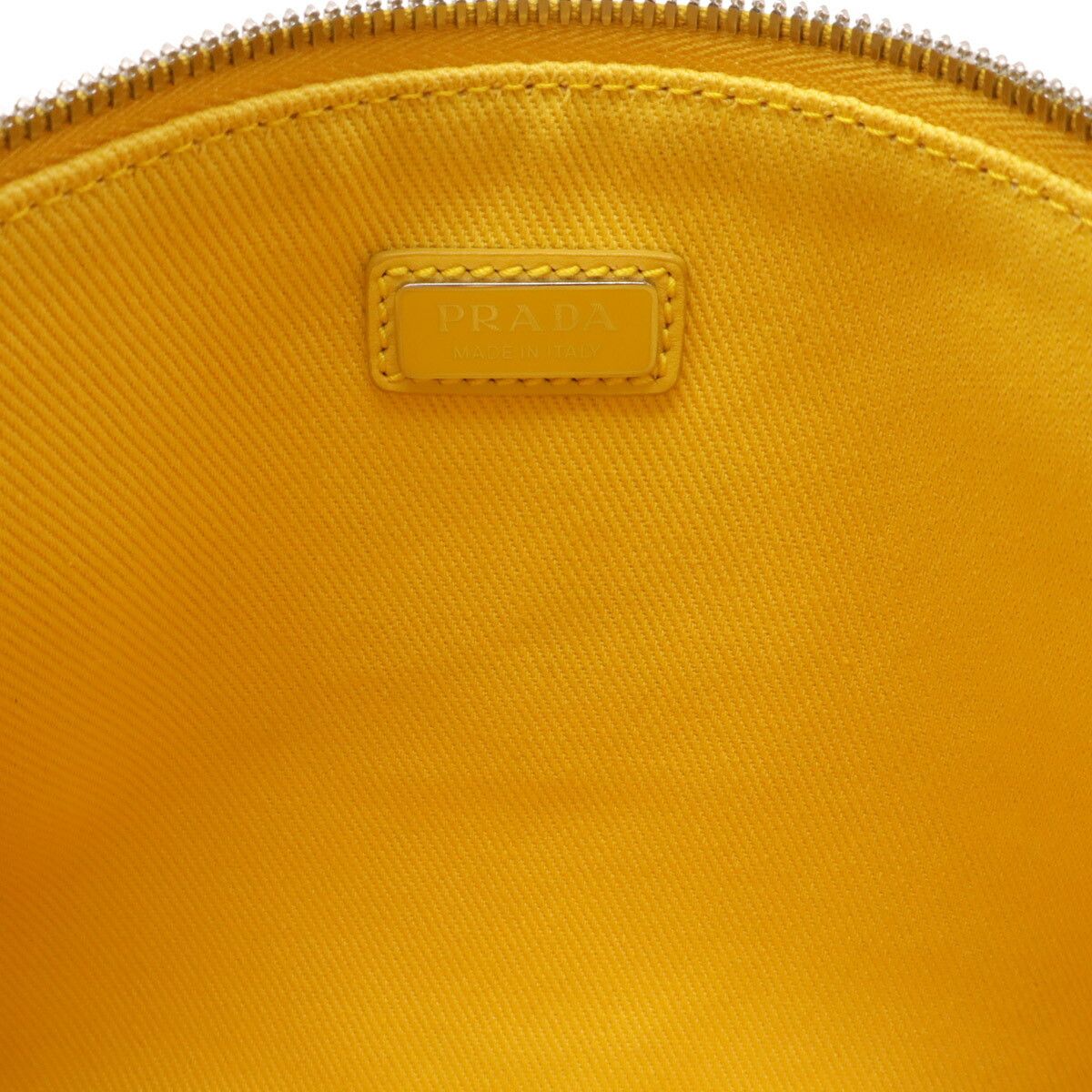 Prada Prada Prada Embossed Logo Canvas Leather 2way Clutch Bag Canvas Clutch Bag DUTY FREE for USA Size ONE SIZE - 8 Thumbnail