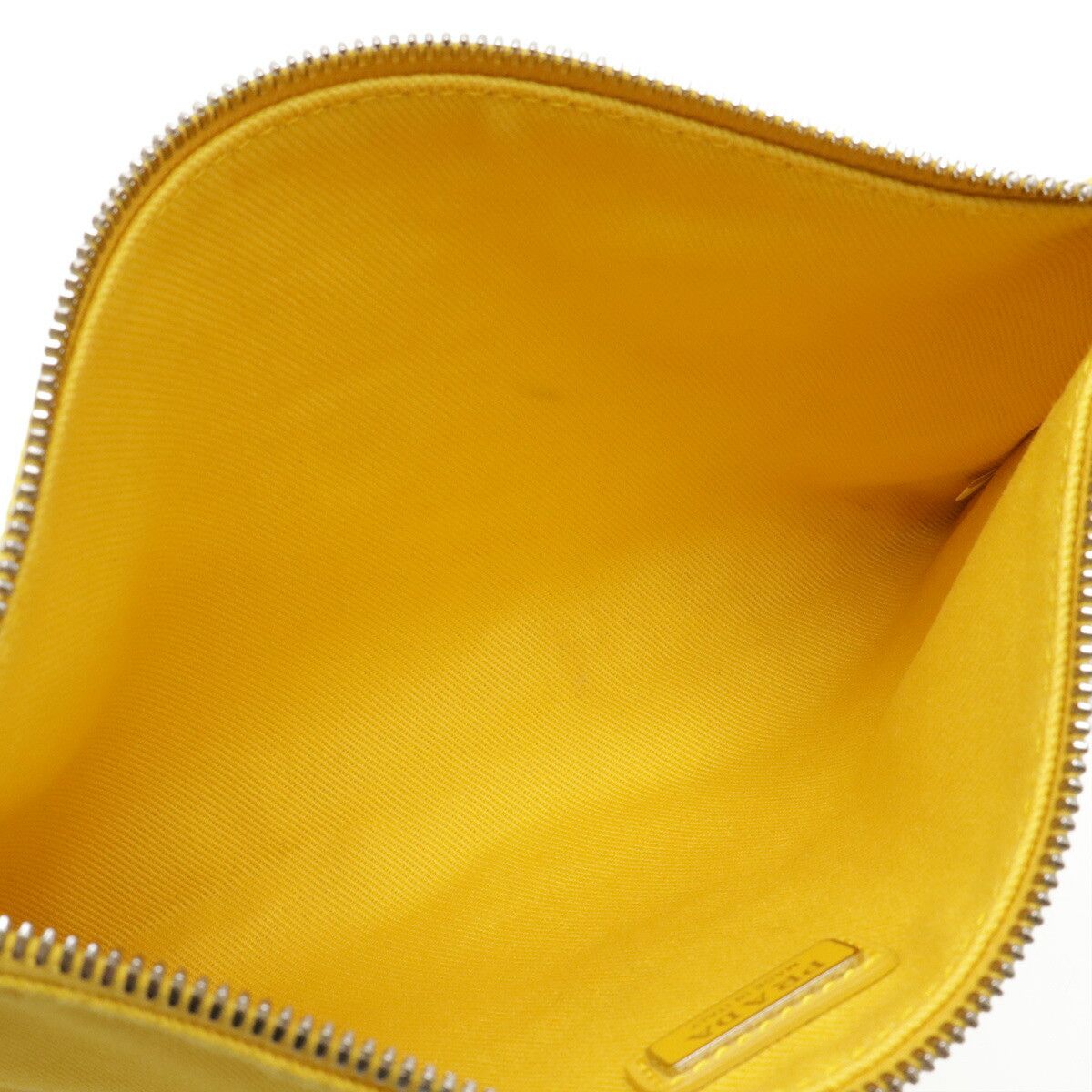 Prada Prada Prada Embossed Logo Canvas Leather 2way Clutch Bag Canvas Clutch Bag DUTY FREE for USA Size ONE SIZE - 7 Thumbnail