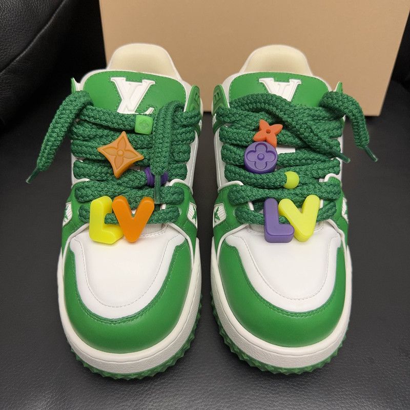 Louis Vuitton Louis Vuitton Trainer Maxi Low-Top Fashion Sneakers 0079 Size US 8 / EU 41 - 2 Thumbnail
