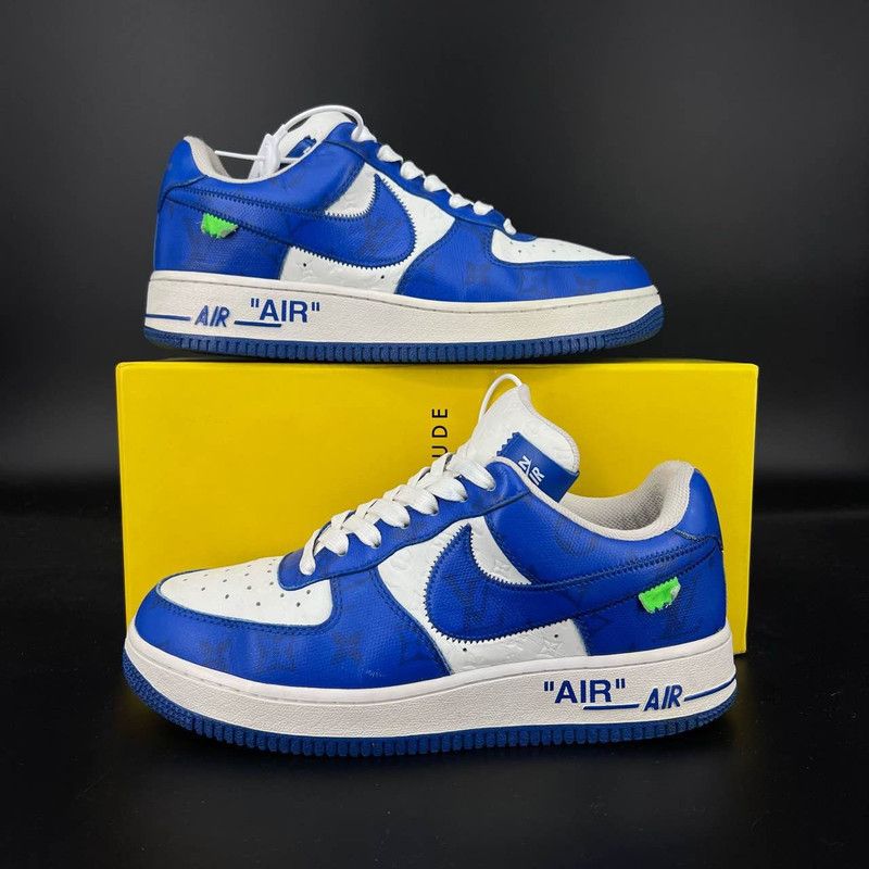 Louis Vuitton Louis Vuitton x Nike Air Force 1 Low Sneakers 0079 Size US 7 / EU 40 - 7 Thumbnail