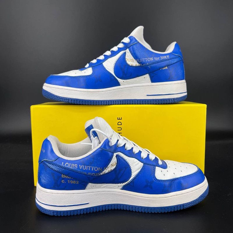 Louis Vuitton Louis Vuitton x Nike Air Force 1 Low Sneakers 0079 Size US 7 / EU 40 - 8 Thumbnail