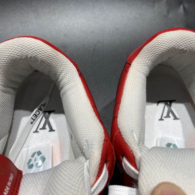 Louis Vuitton Nike x Louis Vuitton Red Air Force 1 Sneakers 0079 Size US 7.5 / EU 40-41 - 9 Thumbnail