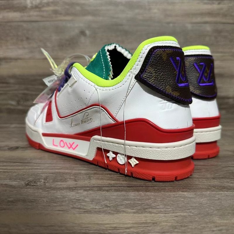 Louis Vuitton Louis Vuitton Upcycling Trainer Green Low-Top Sneakers 0079 Size US 8.5 / EU 41-42 - 7 Thumbnail
