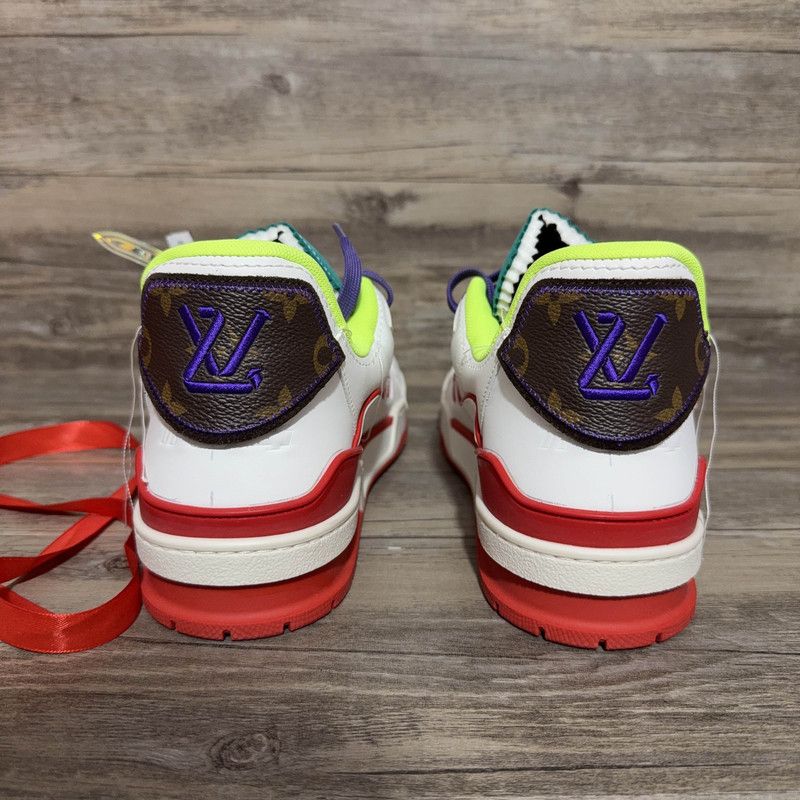 Louis Vuitton Louis Vuitton Upcycling Trainer Green Low-Top Sneakers 0079 Size US 8.5 / EU 41-42 - 3 Thumbnail