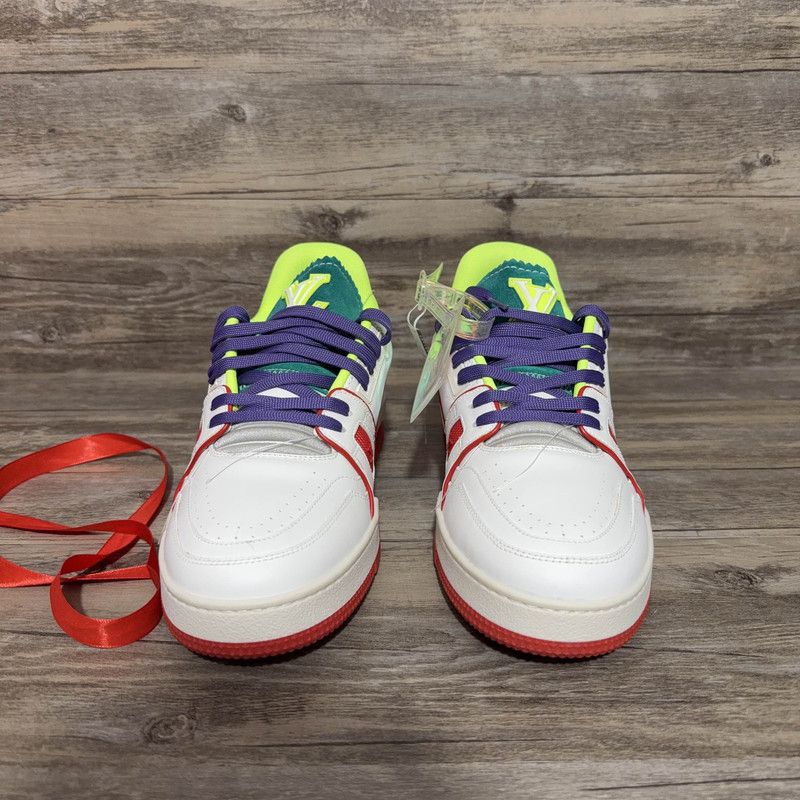 Louis Vuitton Louis Vuitton Upcycling Trainer Green Low-Top Sneakers 0079 Size US 8.5 / EU 41-42 - 2 Thumbnail