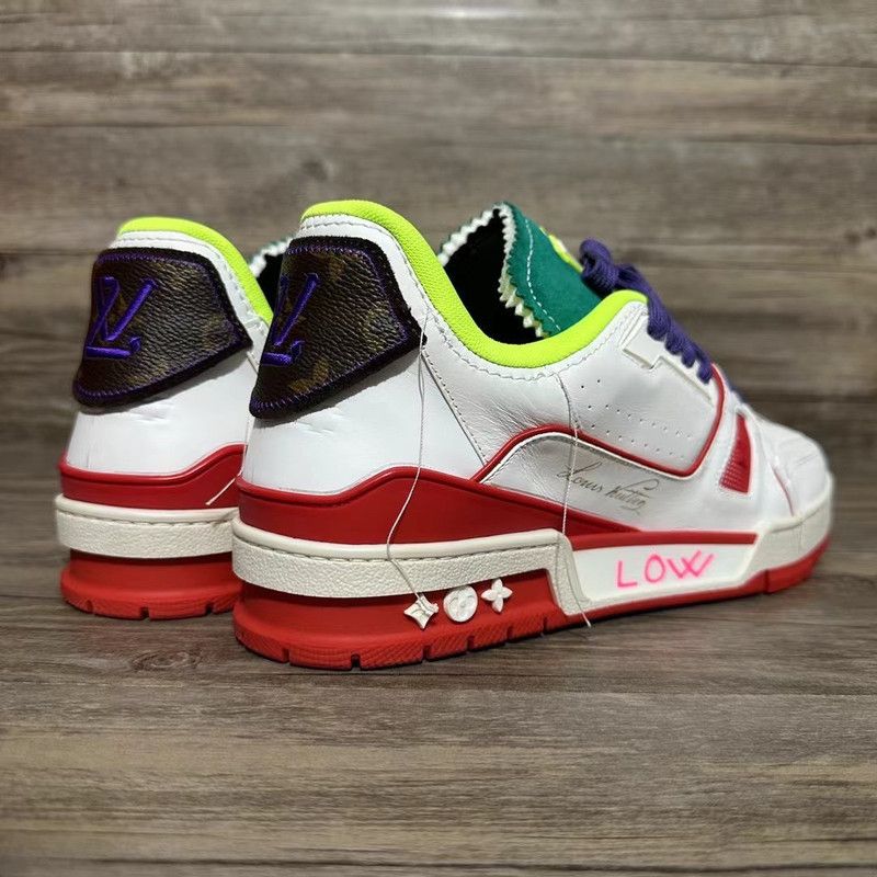 Louis Vuitton Louis Vuitton Upcycling Trainer Green Low-Top Sneakers 0079 Size US 8.5 / EU 41-42 - 8 Thumbnail