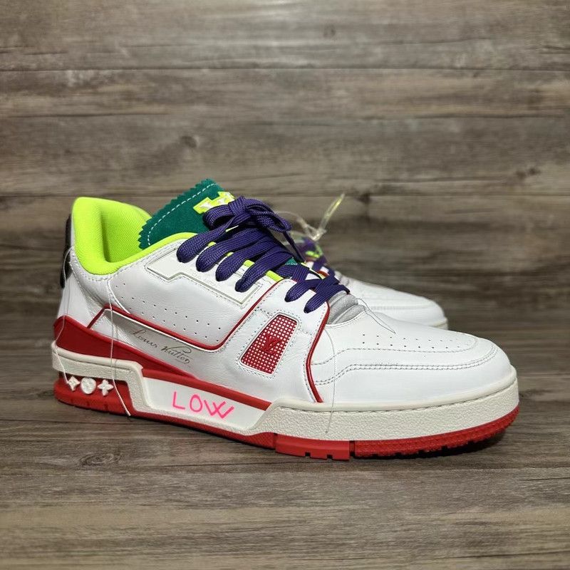 Louis Vuitton Louis Vuitton Upcycling Trainer Green Low-Top Sneakers 0079 Size US 8.5 / EU 41-42 - 9 Thumbnail