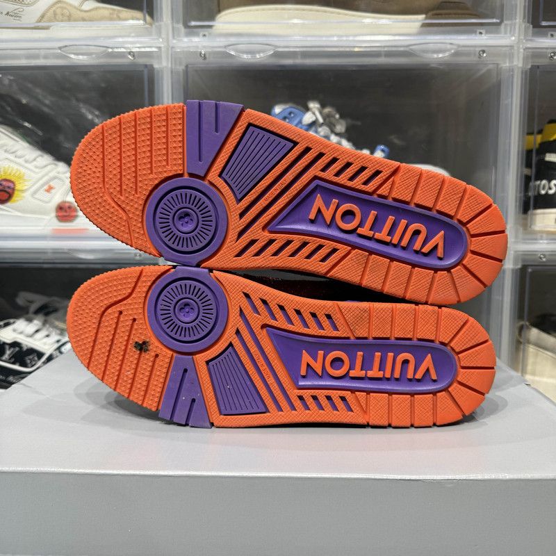 Louis Vuitton Louis Vuitton Stylish Low-Top Sneakers in Purple Orange 0079 Size US 8 / EU 41 - 4 Thumbnail