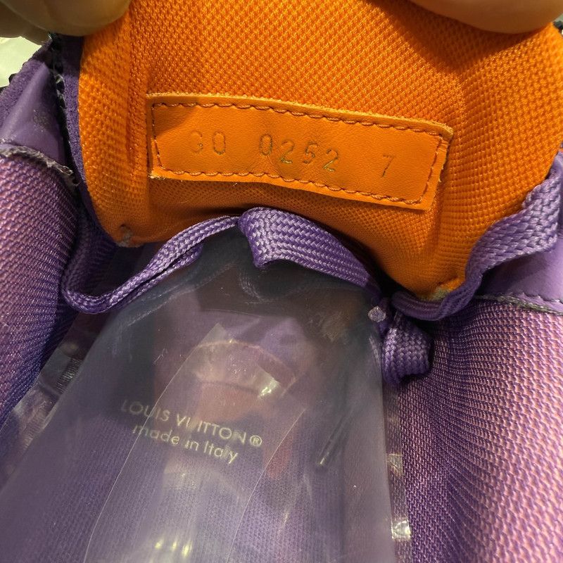 Louis Vuitton Louis Vuitton Stylish Low-Top Sneakers in Purple Orange 0079 Size US 8 / EU 41 - 5 Thumbnail