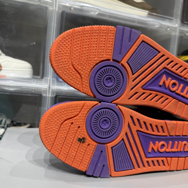Louis Vuitton Louis Vuitton Stylish Low-Top Sneakers in Purple Orange 0079 Size US 8 / EU 41 - 6 Thumbnail