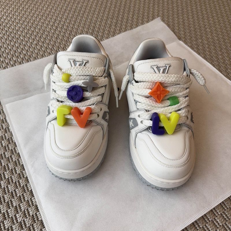 Louis Vuitton Louis Vuitton Trainer Maxi Low Top Sneakers 0079 Size US 5.5 / EU 38 - 2 Thumbnail