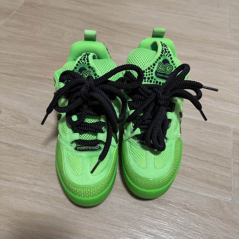 Louis Vuitton Louis Vuitton Green Skate Low-Top Sneakers 0079 Size US 6.5 / EU 39-40 - 2 Thumbnail