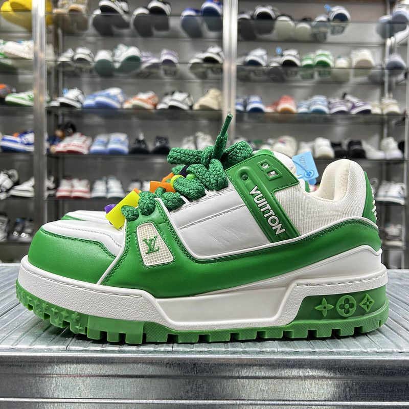Louis Vuitton Louis Vuitton Trainer Maxi Low Sneakers in Green 0079 Size US 9 / EU 42 - 6 Thumbnail