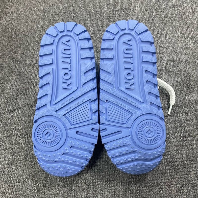 Louis Vuitton Louis Vuitton Trainer Maxi Blue and White Sneakers 0079 Size US 6.5 / EU 39-40 - 6 Thumbnail