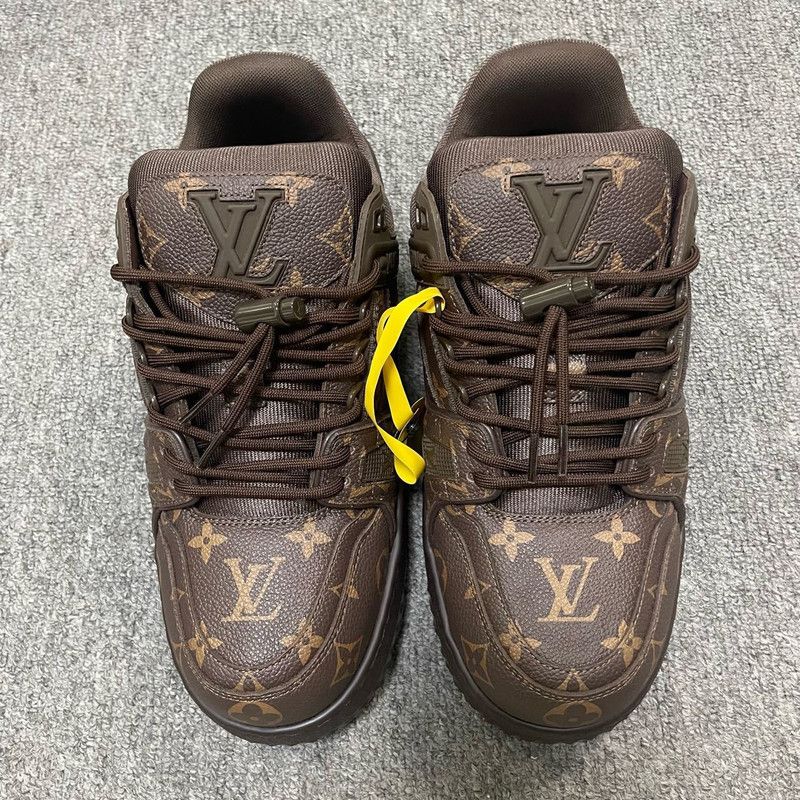 Louis Vuitton Louis Vuitton Trainer Maxi Brown Low-Top Sneakers 0079 Size US 9.5 / EU 42-43 - 2 Thumbnail