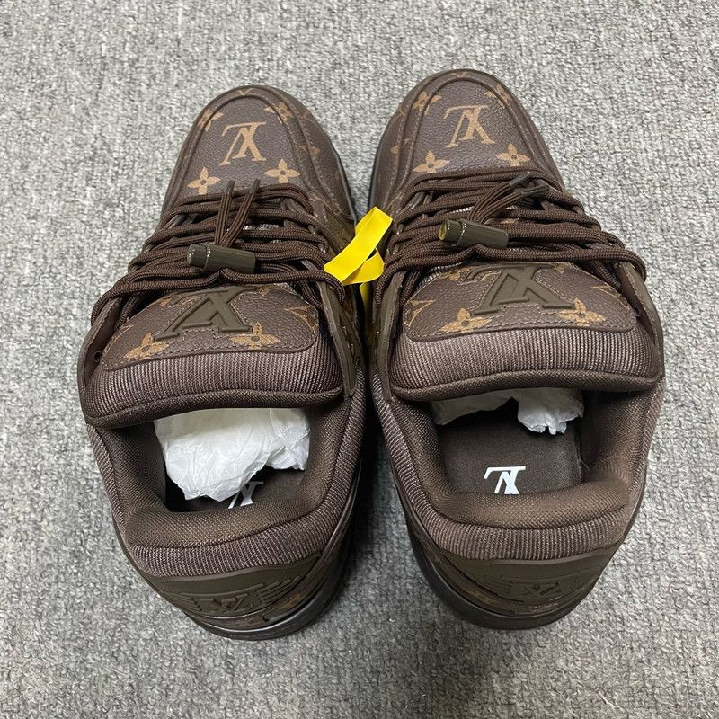Louis Vuitton Louis Vuitton Trainer Maxi Brown Low-Top Sneakers 0079 Size US 9.5 / EU 42-43 - 3 Thumbnail