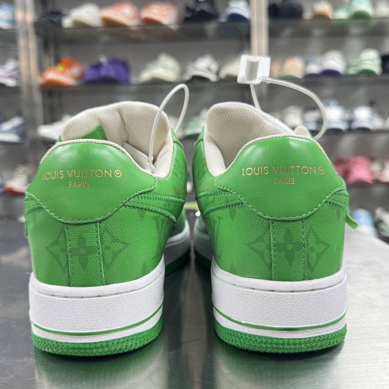 Louis Vuitton Nike x Louis Vuitton Green Air Force 1 Low 0079 Size US 8 / EU 41 - 3 Thumbnail