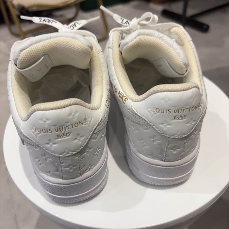 Louis Vuitton Louis Vuitton x Nike Air Force 1 Low Sneakers 0079 Size US 7.5 / EU 40-41 - 3 Thumbnail