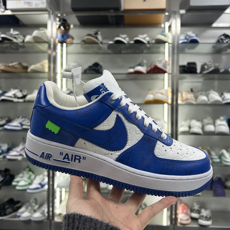 Louis Vuitton Nike x Louis Vuitton Air Force 1 Sneakers 0079 Size US 6.5 / EU 39-40 - 8 Thumbnail