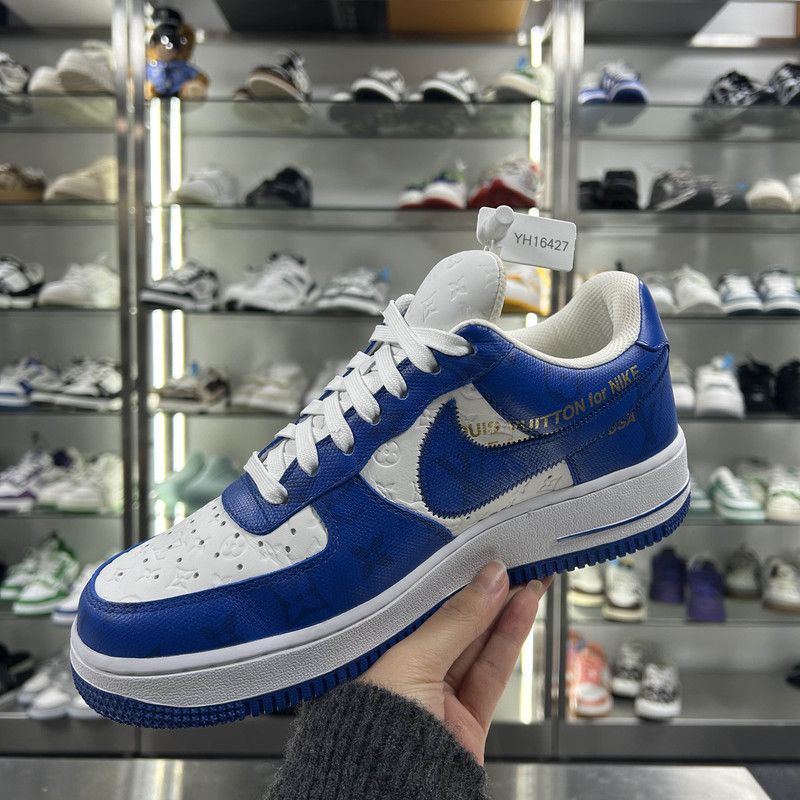 Louis Vuitton Nike x Louis Vuitton Air Force 1 Sneakers 0079 Size US 6.5 / EU 39-40 - 7 Thumbnail