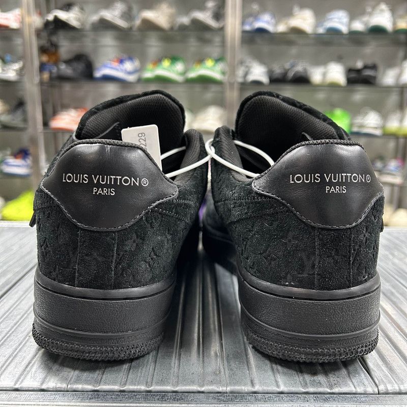 Louis Vuitton Nike x Louis Vuitton Black Air Force 1 Sneakers 0079 Size US 8.5 / EU 41-42 - 3 Thumbnail