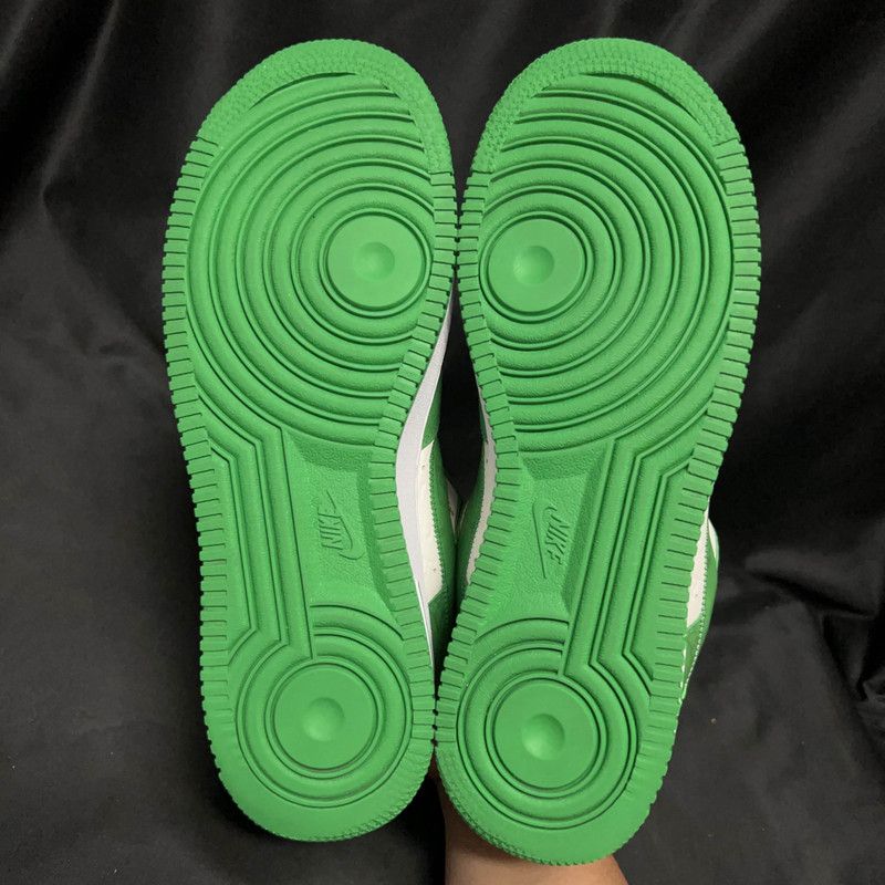 Louis Vuitton Nike x Louis Vuitton Air Force 1 Green Sneakers 0079 Size US 9.5 / EU 42-43 - 4 Thumbnail