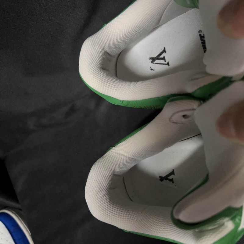 Louis Vuitton Nike x Louis Vuitton Air Force 1 Green Sneakers 0079 Size US 9.5 / EU 42-43 - 6 Thumbnail