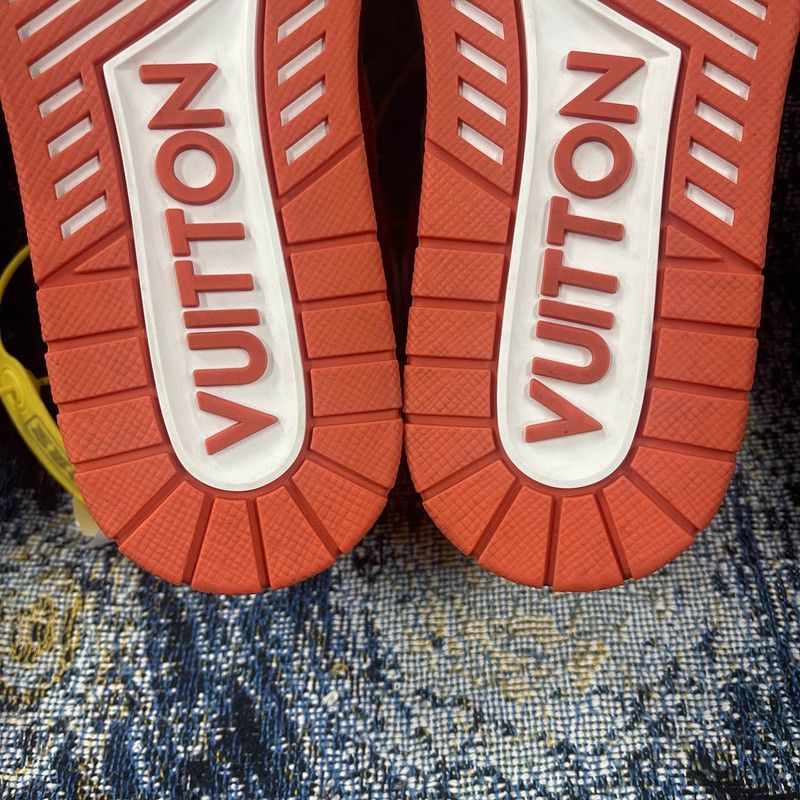 Louis Vuitton Louis Vuitton Orange Low-Top Trainer Sneakers 0079 Size US 8.5 / EU 41-42 - 8 Thumbnail
