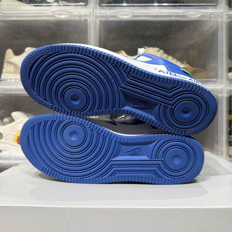 Louis Vuitton Nike x Louis Vuitton Blue and White Sneakers 0079 Size US 9 / EU 42 - 4 Thumbnail