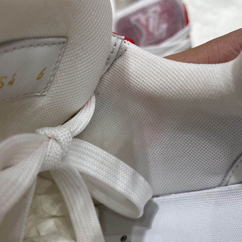 Louis Vuitton Louis Vuitton Red and White Trainer Sneakers 0079 Size US 8.5 / EU 41-42 - 14 Thumbnail