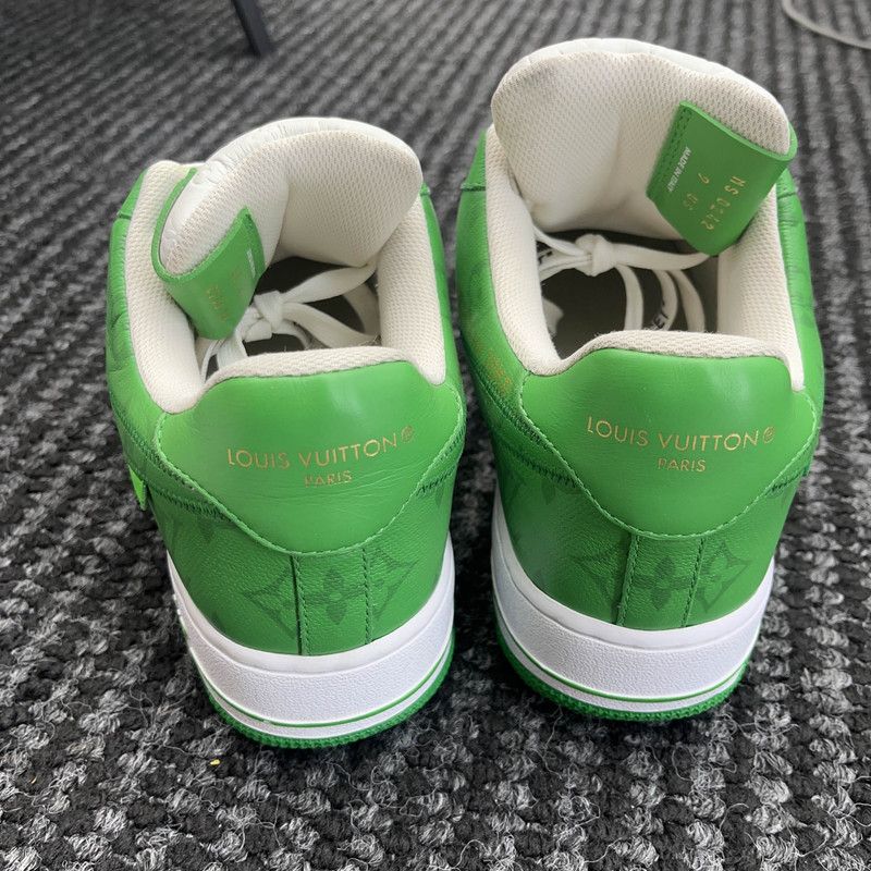 Louis Vuitton Nike x Louis Vuitton Green Air Force 1 Sneakers 0079 Size US 9 / EU 42 - 3 Thumbnail