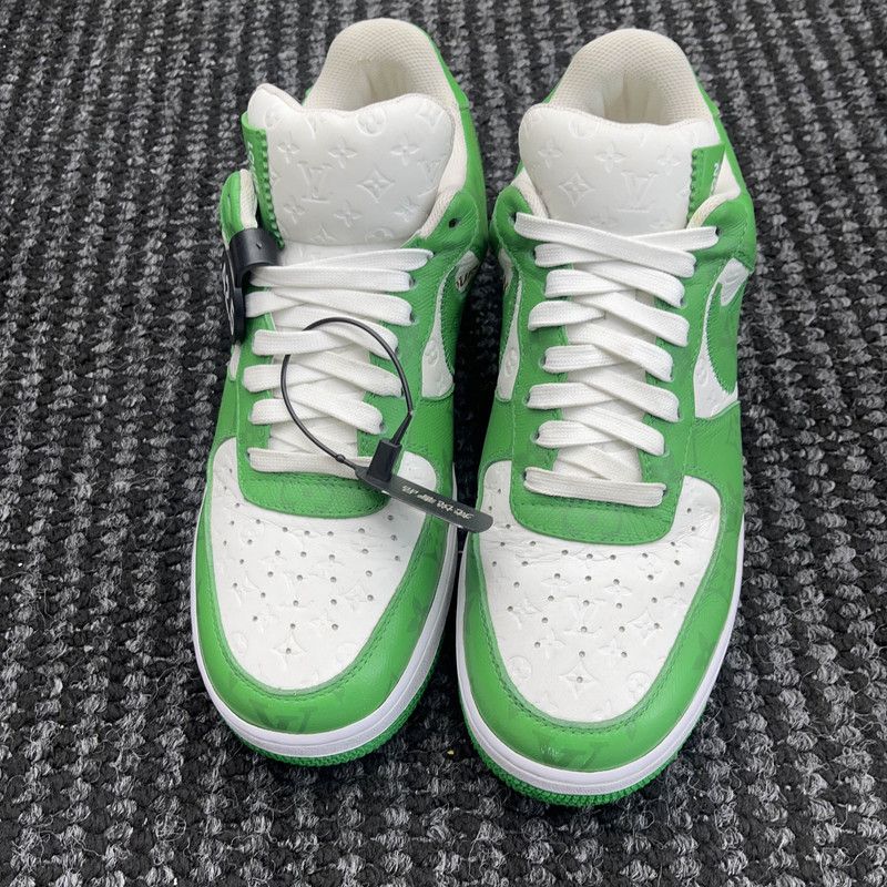 Louis Vuitton Nike x Louis Vuitton Green Air Force 1 Sneakers 0079 Size US 9 / EU 42 - 2 Thumbnail