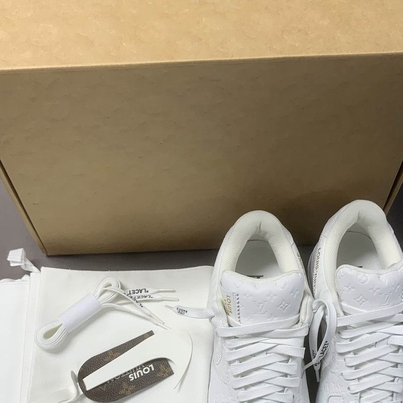 Louis Vuitton Nike x Louis Vuitton White Air Force 1 Sneakers 0079 Size US 8.5 / EU 41-42 - 6 Thumbnail
