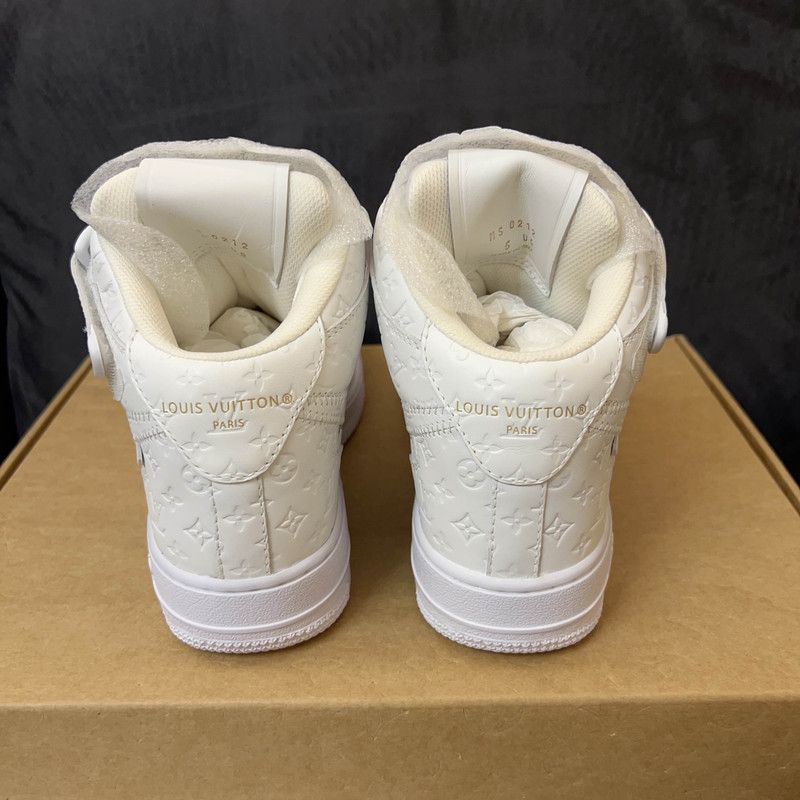 Louis Vuitton Louis Vuitton x Nike Air Force 1 Mid Sneakers 0079 Size US 7.5 / EU 40-41 - 3 Thumbnail