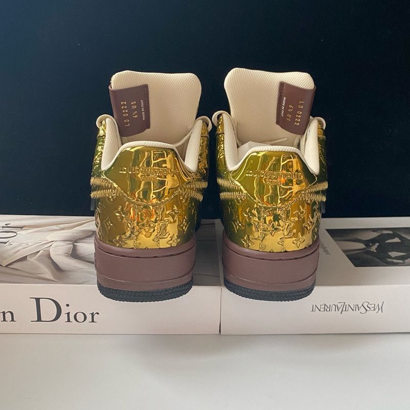 Louis Vuitton Louis Vuitton Nike Air Force 1 Low Sneakers 0079 Size US 7.5 / EU 40-41 - 4 Thumbnail