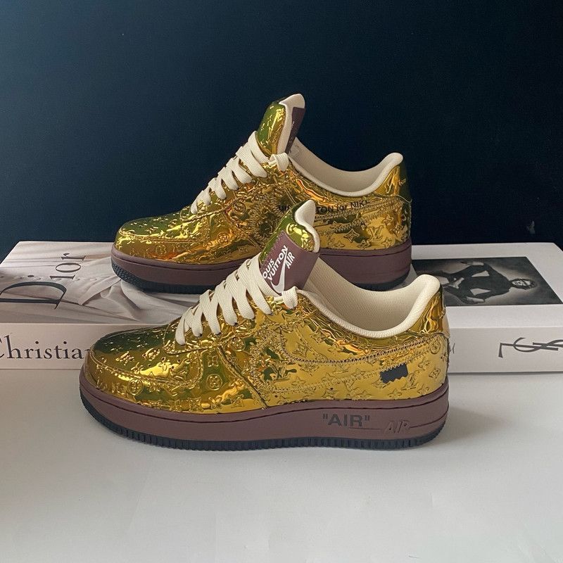 Louis Vuitton Louis Vuitton Nike Air Force 1 Low Sneakers 0079 Size US 7.5 / EU 40-41 - 3 Thumbnail