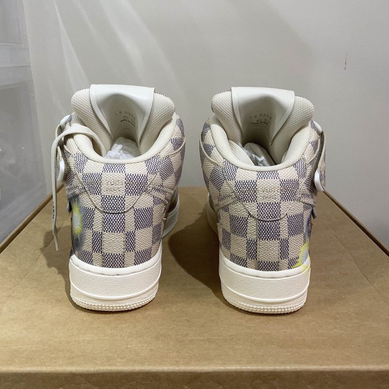 Louis Vuitton Nike x Louis Vuitton Stylish High-Top Sneakers 0079 Size US 8.5 / EU 41-42 - 3 Thumbnail