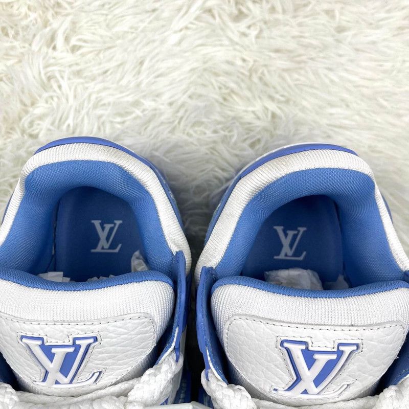 Louis Vuitton Louis Vuitton Trainer Maxi Blue Low-Top Sneakers 0079 Size US 5 / IT 35 - 9 Thumbnail