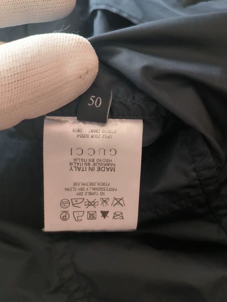 Gucci Gucci Black Windproof Nylon Jacket with Logo Size US L / EU 52-54 / 3 - 7 Thumbnail