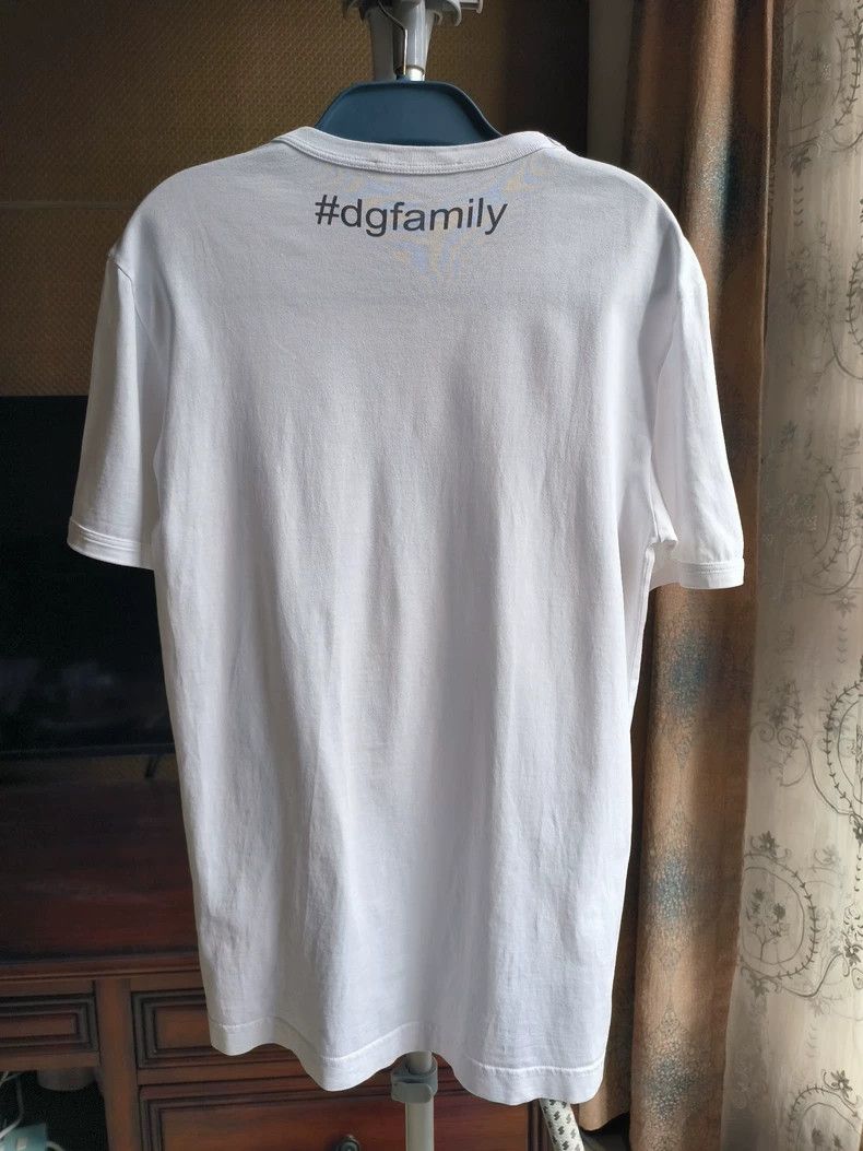 Dolce & Gabbana Dolce & Gabbana Embroidered White T-shirt Size US M / EU 48-50 / 2 - 2 Thumbnail