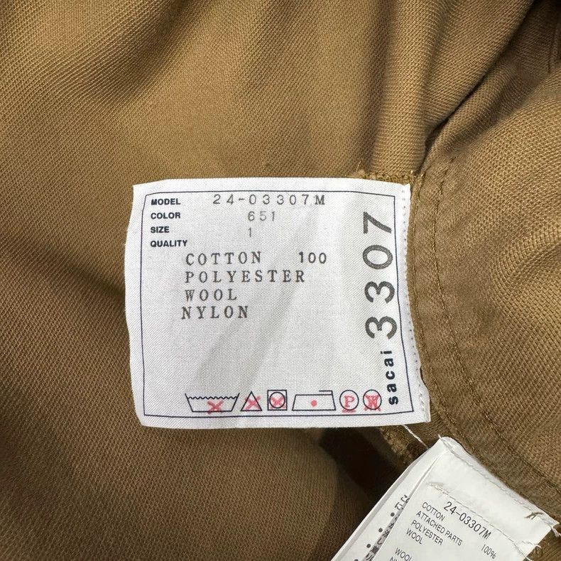 Sacai Sacai Yellow Military-Inspired Jacket Size US M / EU 48-50 / 2 - 5 Thumbnail