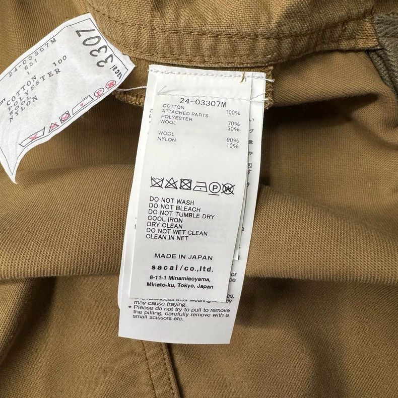 Sacai Sacai Yellow Military-Inspired Jacket Size US M / EU 48-50 / 2 - 4 Thumbnail