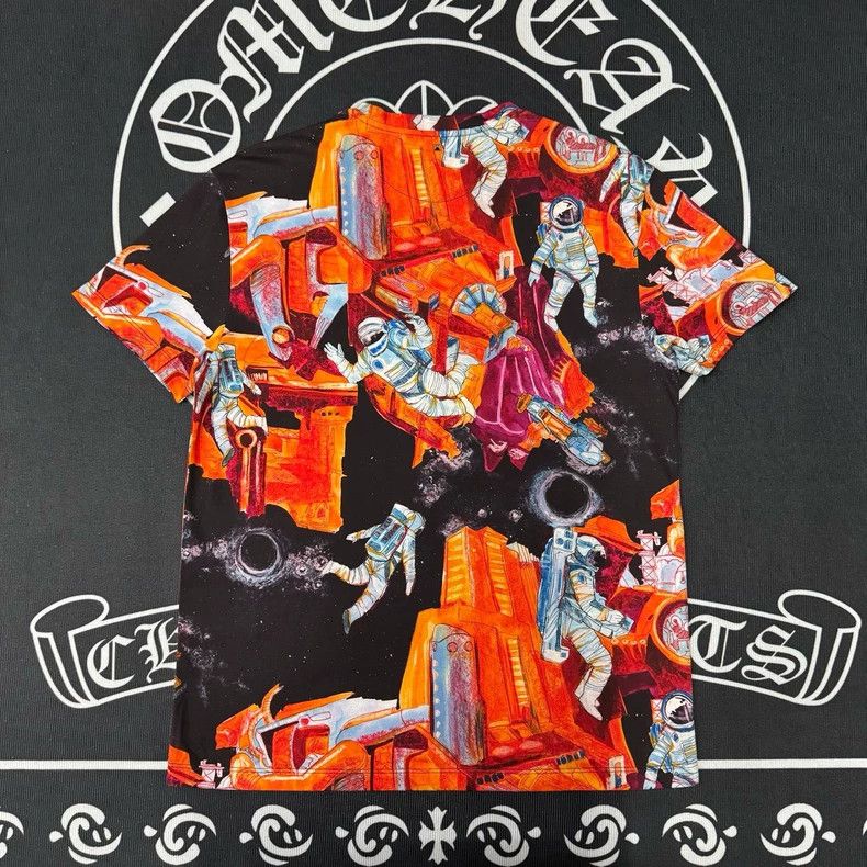 Valentino Valentino Orange Astronaut Short Sleeve Shirt Size US S / EU 44-46 / 1 - 2 Thumbnail